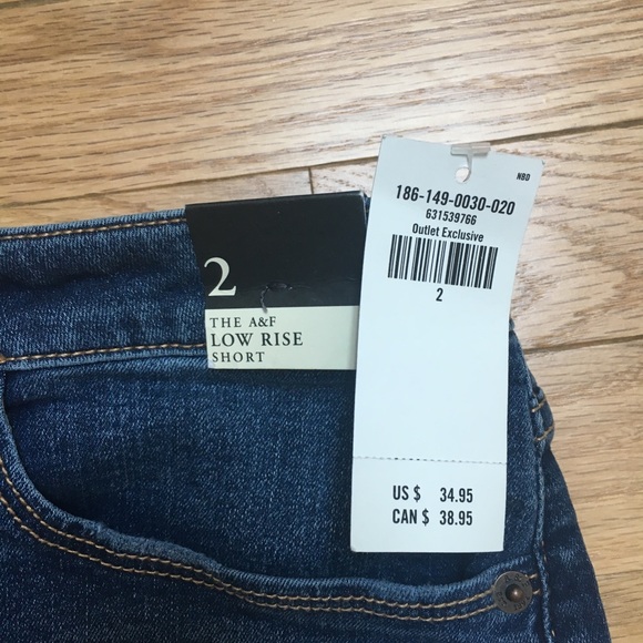 COPY - NWT A&F Low Rise Distressed Shorts - Picture 3 of 3